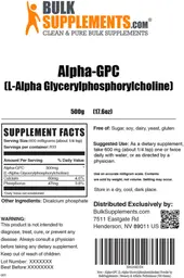 Label for Alpha-GPC