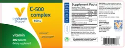 Label for C-500 Complex 500 mg