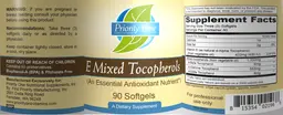 Label for E Mixed Tocopherols