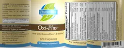 Label for Oxi-Plus