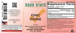 Label for Ionic Iodine 300 ppm