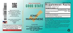 Label for Ionic Manganese 10,000 PPM