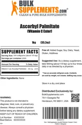 Label for Ascorbyl Palmitate (Vitamin C Ester)