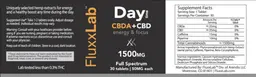 Label for Daytime CBDA + CBD 1500 mg