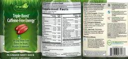 Label for Triple-Boost Caffeine-Free Energy