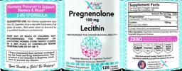 Label for Pregnenolone 100 mg + Lecithin
