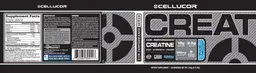 Label for COR-Performance Creatine Blue Raspberry