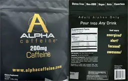 Label for Caffeine 200 mg