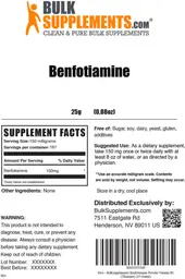 Label for Benfotiamine