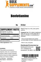 Label for Benfotiamine