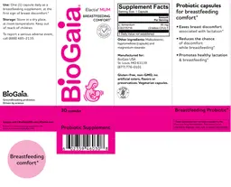 Label for Elactia Mum
