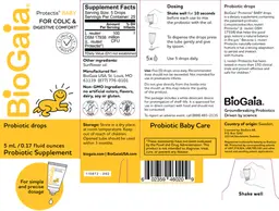 Label for Protectis Baby Drops