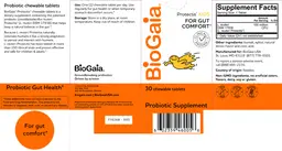 Label for Protectis Kids Chewable Tablets
