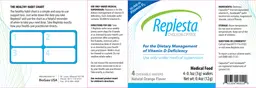 Label for Replesta Cholecalciferol Natural Orange Flavor