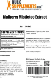 Label for Mulberry Mistletoe Extract