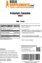 Label for N-Acetyl L-Tyrosine (NALT)