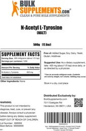 Label for N-Acetyl L-Tyrosine (NALT)