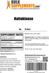 Label for Nattokinase