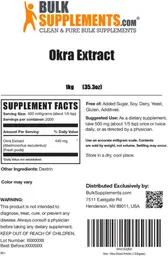 Label for Okra Extract