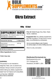 Label for Okra Extract