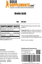 Label for Orotic Acid