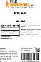 Label for Orotic Acid