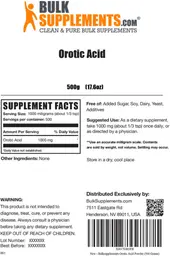Label for Orotic Acid