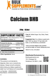 Label for Calcium BHB