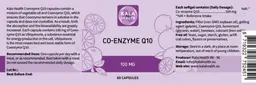 Label for Co-Enzyme Q10