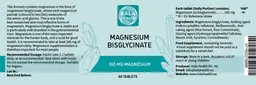 Label for Magnesium Bisglycinate