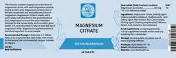 Label for Magnusium Citrate