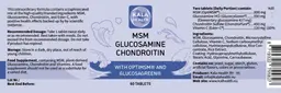 Label for MSM Glucosamine Chondroitin
