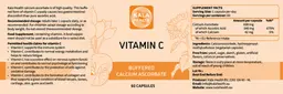 Label for Vitamin C