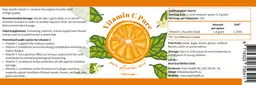 Label for Vitamin C Pure