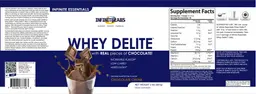 Label for Whey Delite Chocolate Chunk