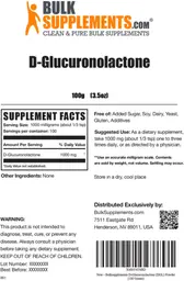Label for D-Glucuronolactone