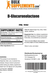 Label for D-Glucuronolactone