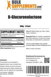 Label for D-Glucuronolactone