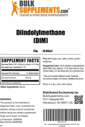 Label for Diindolylmethane