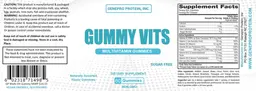 Label for Gummy Vits