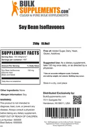 Label for Soy Bean Isoflavones