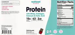 Label for Protein 15 g Chocolate