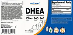 Label for DHEA 100 mg