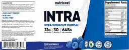 Label for Intra Blue Raspberry