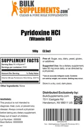 Pyridoxine HCl (Vitamin B6)