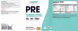 Label for PRE Peach Mango