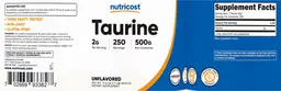 Label for Taurine 2 g Unflavored