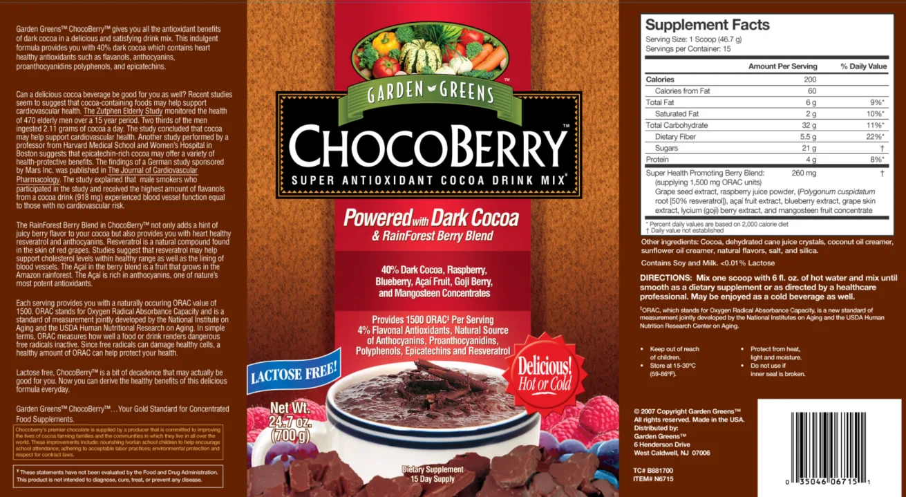 Label for ChocoBerry