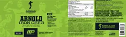 Label for Arnold Iron Cre3 Blue Razz