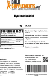 Label for Hyaluronic Acid
